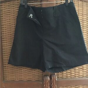 Villager Black Bermuda Shorts Tailored Matte Finish